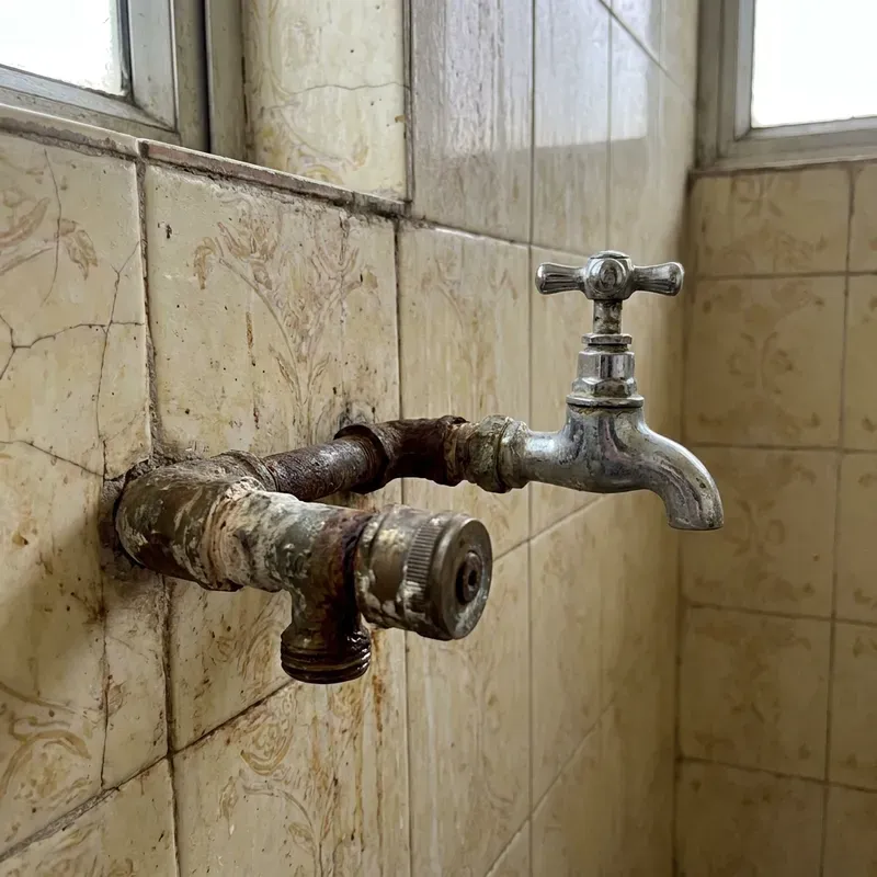 Old fittings and plumbing — Rust marks, pressure changes, repeated leaks and mismatched repairs can make piecemeal fixture replacement less effective.